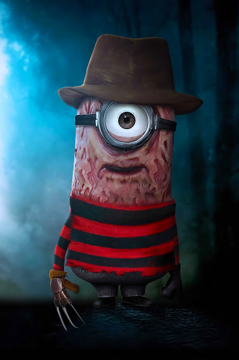 Beberapa poster film horor didesain ulang dengan menyisipkan nuansa anak-anak. Tapi setelah jadi kayaknya tetap aja seram deh. Menurut kalian gimana?