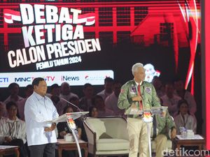 Ruang Debat Capres Riuh karena Prabowo Sanggah Klarifikasi Anies