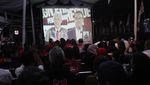 Suasana Nobar TPD Ganjar-Mahfud di Kebayoran Baru