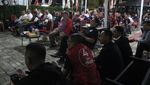 Suasana Nobar TPD Ganjar-Mahfud di Kebayoran Baru