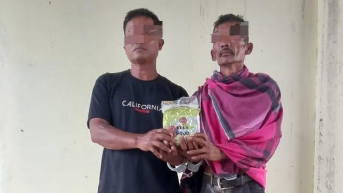 2 nelayan yang ditangkap karena bawa sabu. (Dok. Polda Sumut)