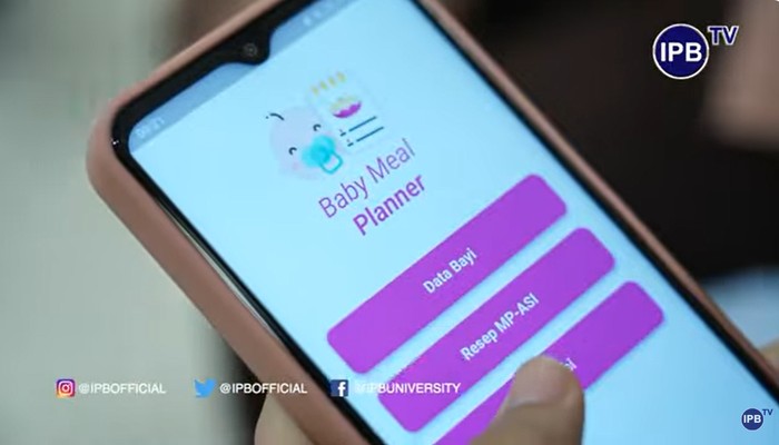 Aplikasi Baby Meal Planner buatan dosen IPB