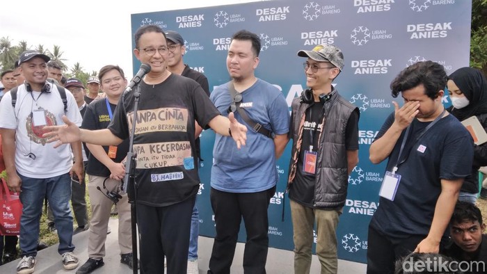 Capres nomor urut 1, Anies Baswedan saat berkunjung ke Gorontalo.