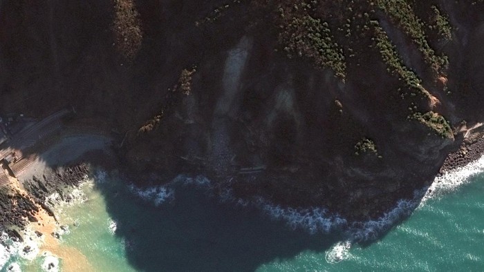Citra Satelit Gambarkan Dahsyatnya Longsor Imbas Gempa di Jepang