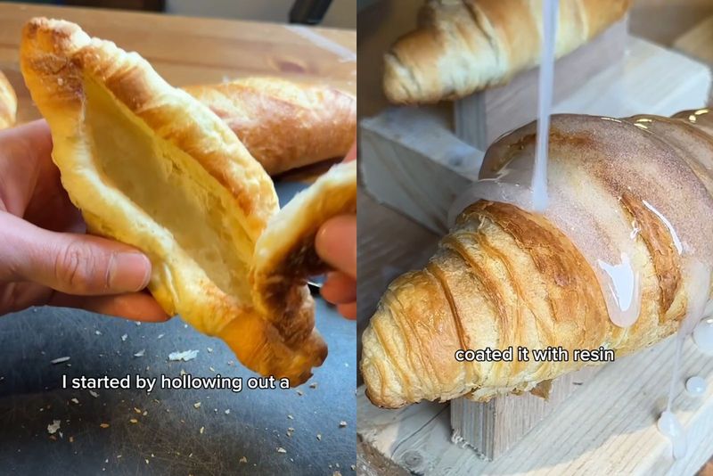 Lampu unik dari croissant