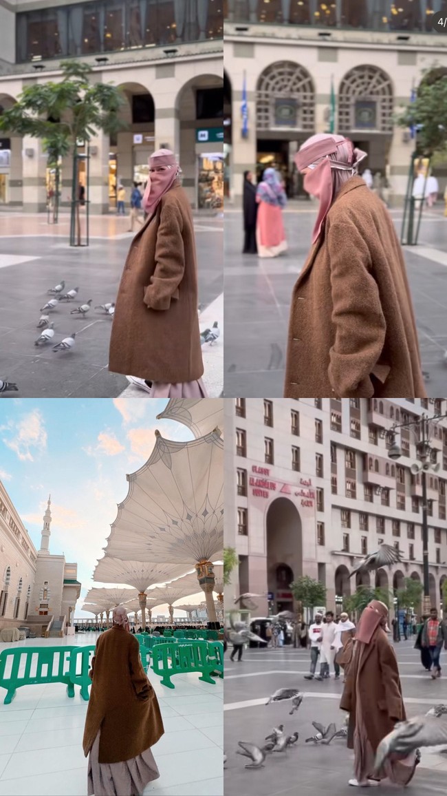 Wanita yang mengawali kariernya di dunia entertainment dengan menjadi model untuk Majalah HAI (Cewek Hai) ini diketahui mempunyai bisnis hijab yang diberi nama @rumahbcl. Di akun Instagramnya, BCL memakai khimar dengan logo tulisan BCL. Dalam unggahannya kali ini, BCL terlihat memakai long coat warna cokelat sebagai luaran sekaligus untuk menghangatkan tubuhnya di tengah cuaca yang dingin. Foto: Dok. Instagram @itsmebcl.