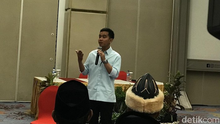 Gibran Rakabuming. (Firda Cynthia Anggrainy/detikcom).
