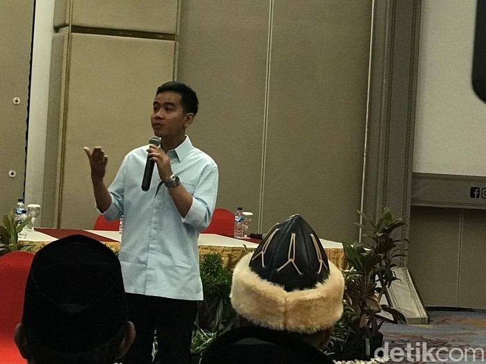Gibran Rakabuming. (Firda Cynthia Anggrainy/detikcom).