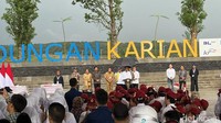 Pada 2024, Bendungan Karian diresmikan oleh Presiden ke-7 Indonesia, Joko Widodo. Foto: Eva/detikcom