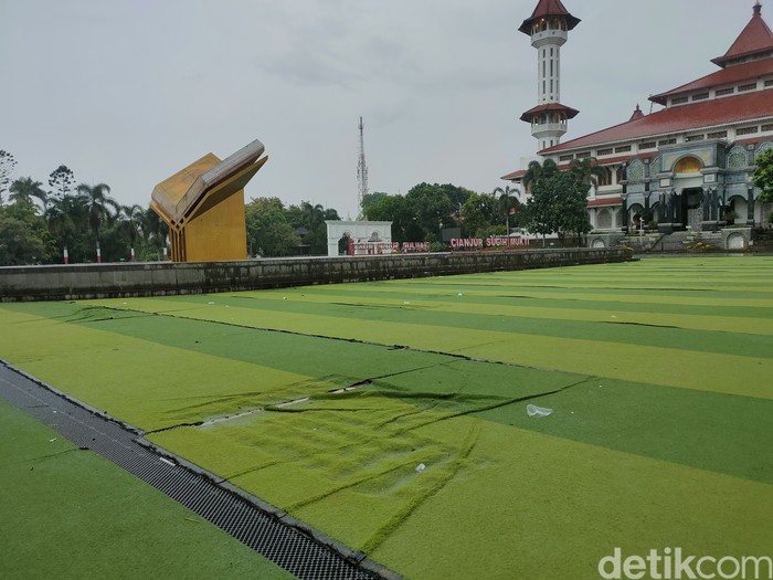 Kondisi alun-alun Cianjur.