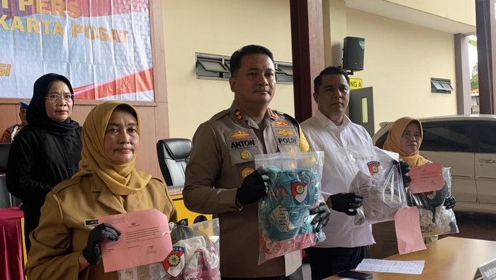 Konferensi pers di Polres Metro Jakpus (Mulia/detikcom)