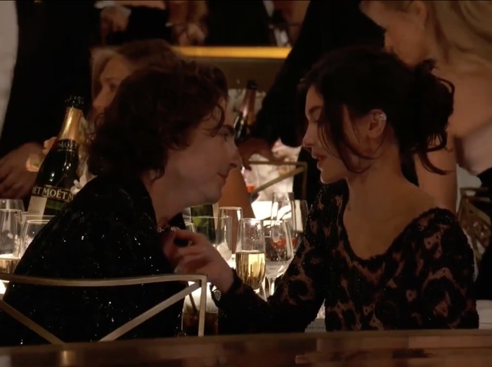 NEW YORK, NEW YORK - NOVEMBER 01: Kylie Jenner and Timothe Chalamet attend the WSJ. Magazine 2023 Innovator Awards sponsored by Harry Winston, Hyundai Motor America, Montblanc, Rmy Martin and Roche Bobois at MoMA on November 01, 2023 in New York City.   Dimitrios Kambouris/Getty Images for WSJ. Magazine Innovators Awards/AFP (Photo by Dimitrios Kambouris / GETTY IMAGES NORTH AMERICA / Getty Images via AFP)