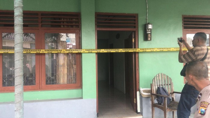 Lokasi penemuan granat di rumah warga Kota Blitar