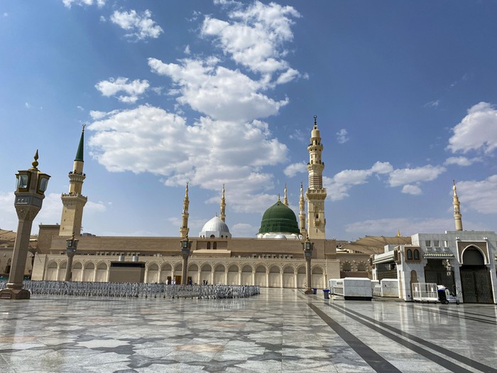 The Prophets Mosque, is the second mosque built by the Islamic prophet Muhammad in Medina, after that of Quba, as well as the second largest mosque and holiest site in Islam, after the Masjid al-Haram in Mecca, in the Saudi region of the Hejaz