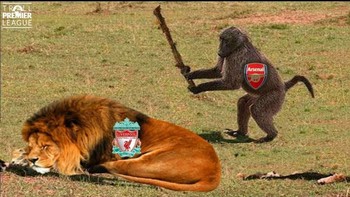 Arsenal coba menggebuk Liverpool tapi gagal... Malah dihajar balik. Foto: Twitter