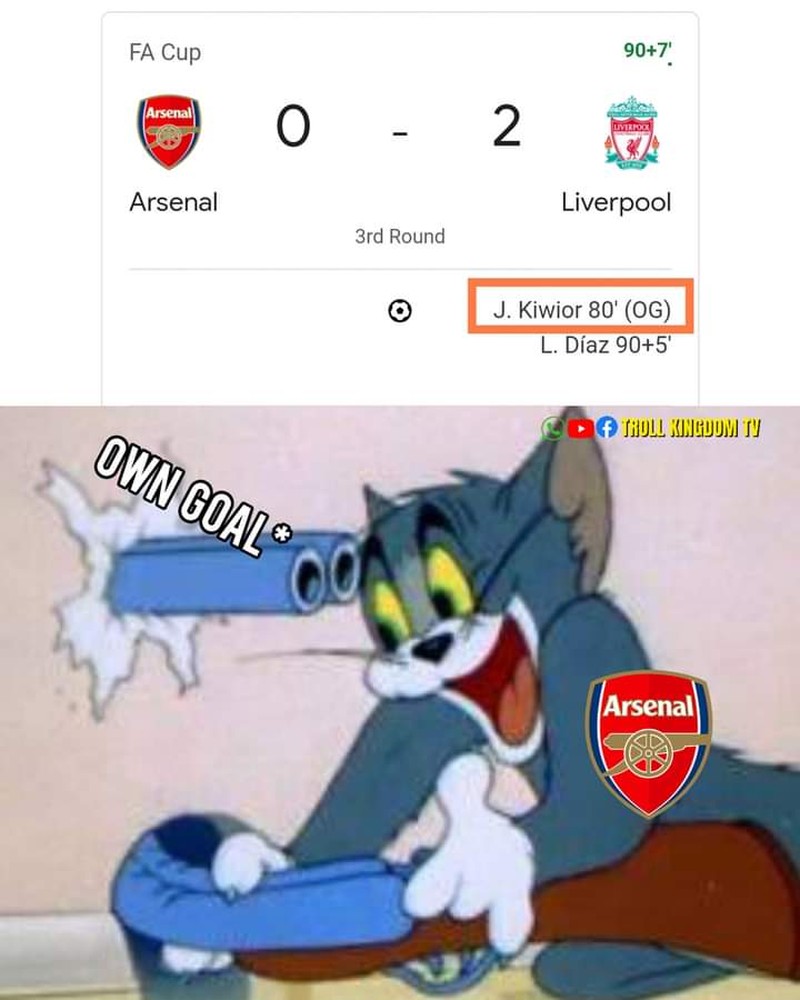 Meme Arsenal Liverpool