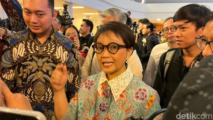Menlu RI, Retno Marsudi, mengatakan Kemlu dan perwakilan RI di luar negeri akan menjaga netralitas dalam Pemilu 2024. (Rumondang N/detikcom)