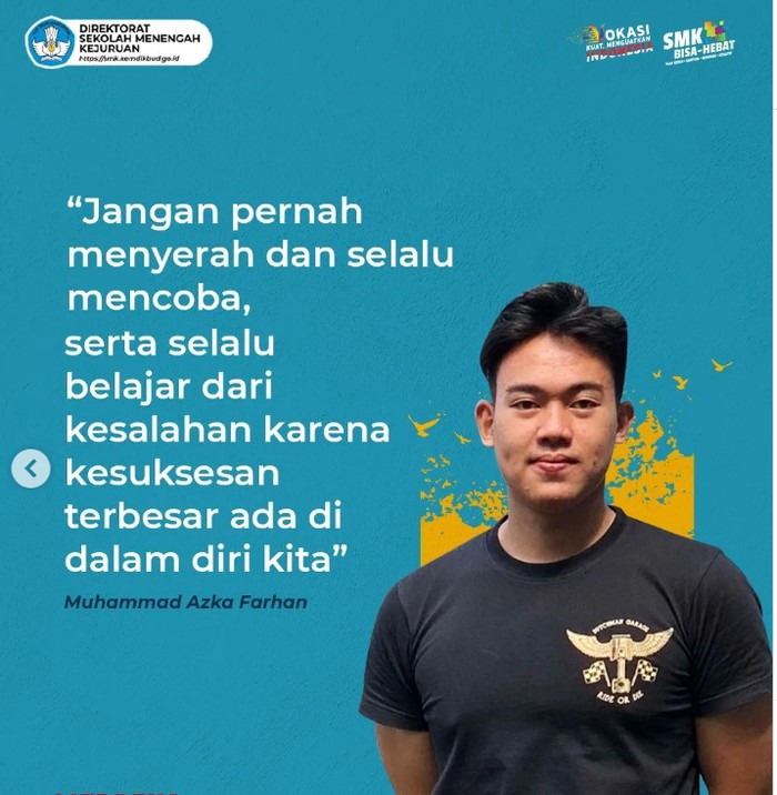 Muhammad Azka Farhan, lulusan SMKN 9 Bandung yang sukses dalam bisnis minuman