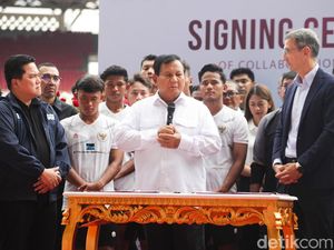 Prabowo Teken Kerja Sama dengan Akademi Sepakbola Qatar