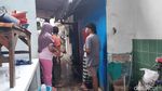 Penampakan Dua Rumah di Bantaran Sungai Kasin Kota Malang Ambrol