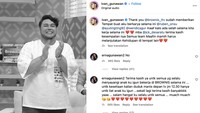 Pria dengan sapaan akrab Igun itu membuat unggahan Instagram. Isinya ucapan terima kasih, maaf, dan selamat tinggal untuk semua tim Brownis. Terima kasih kesempatannya semua tim, maafin mamih harus melanjutkan kehidupan di tempat lain, tulisnya. Foto: Instagram ivan_gunawan