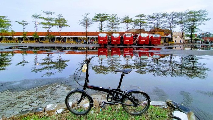 Sepeda di Terminal Jati, Kudus