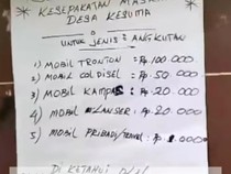 Viral Tarif Pungli Kendaraan yang Lewati Jalur Alternatif di Pelalawan