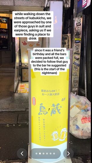 Wisatawan ini dikenai tarif Rp 3,6 juta saat minum di sebuah bar di Tokyo