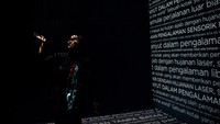 Wahana video mapping interaktif ini menggabungkan paduan antara seni, teknologi dan budaya karya seniman dari Videre Kreasi Visual.  