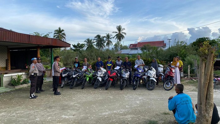 10 motor jarahan saat kericuhan di Jayapura dikembalikan ke pemiliknya. Dokumen Istimewa