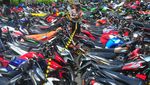 700 Motor Knalpot Brong di Kudus Disita Polisi