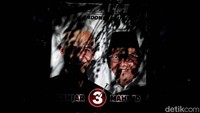 APK capres dan cawapres nomor urut 3 juga menghiasi kawasan tersebut.  
