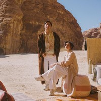 Vidi Aldiano dan Sheila Dara menjadikan Al Ula sebagai tempat bulan madu. Mereka mengunjungi kawasan itu pada Januari 2023.  Foto: Instagram