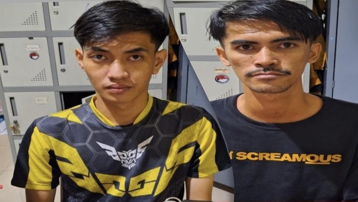 Dua tersangka pengedar sabu di Pangkalpinang.