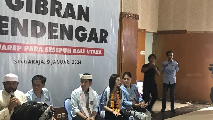 Gibran Rakabuming Raka di acara Gibran Mendengar di Buleleng, Provinsi Bali