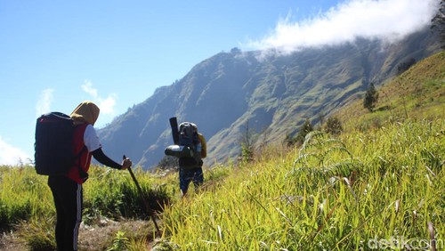 Suasana Gunung Rinjani. (Ahmad Viqi/detikBali).