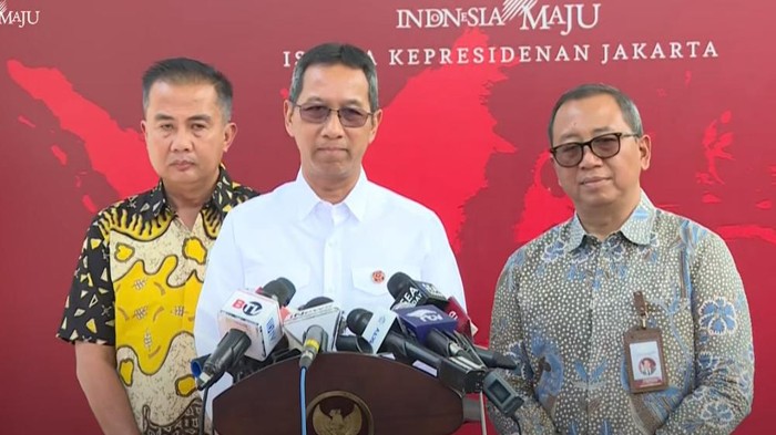 Konferensi pers soal persiapan HUT Ke-79 RI di IKN (dok. YouTube Sekretariat Presiden)
