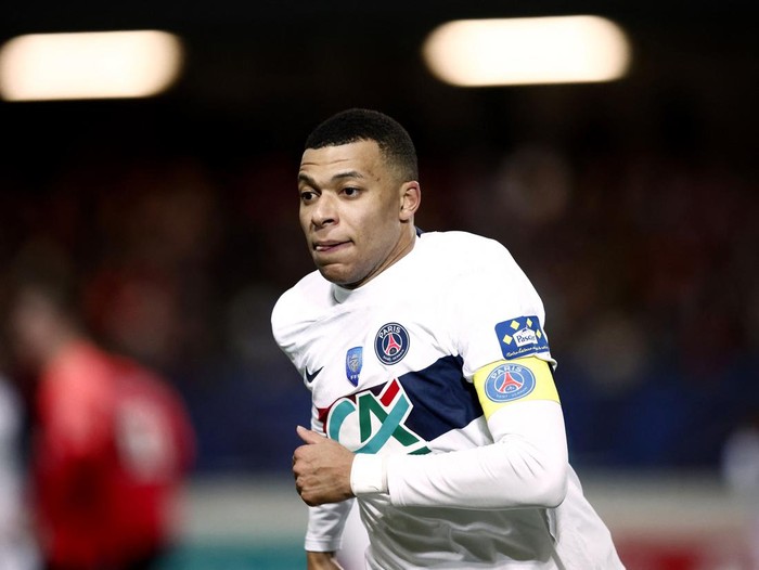 Soccer Football - Coupe de France - Round of 64 - U.S. Revel v Paris St Germain - Stade Pierre-Fabre, Castres, France - January 7, 2024 Paris St Germains Kylian Mbappe REUTERS/Stephane Mahe
