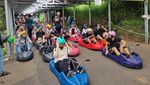 Potret Keseruan Seluncur dengan Luge Kart di Lembang