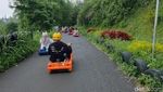 Potret Keseruan Seluncur dengan Luge Kart di Lembang