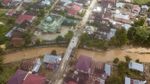 Perbaikan Jembatan Rusak Akibat Banjir di Kerinci