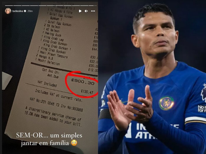 Segini Tagihan Makan Pemain Bola Thiago Silva di Restoran Asia