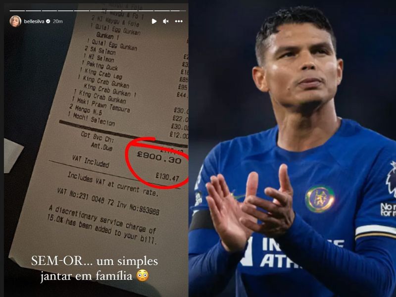 Segini Tagihan Makan Pemain Bola Thiago Silva di Restoran Asia