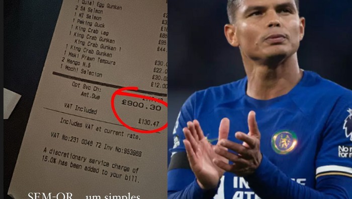 Segini Tagihan Makan Pemain Bola Thiago Silva di Restoran Asia
