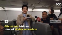 Pada 9 Januari, Selvi Ananda berulang tahun yang ke-35. Momen ini unik dan spesial karena istri Gibran itu diberi kejutan kue ulang tahun ketika masih di pesawat. Foto: 20detik