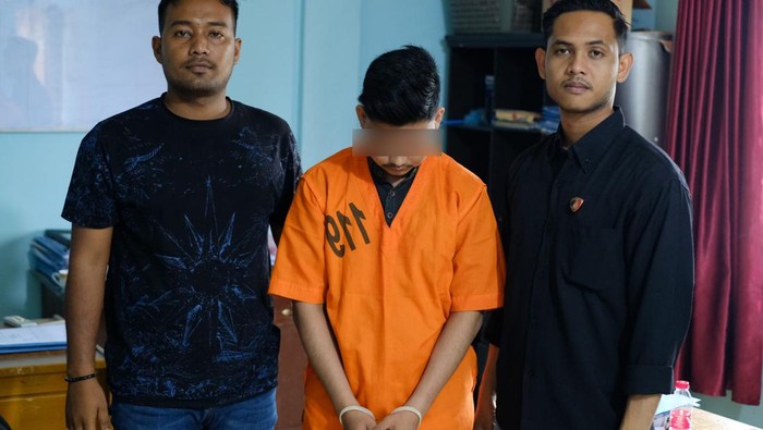 Suami yang sebar foto bugil istri di Aceh Utara ditangkap. (Dok Polres Aceh Utara)