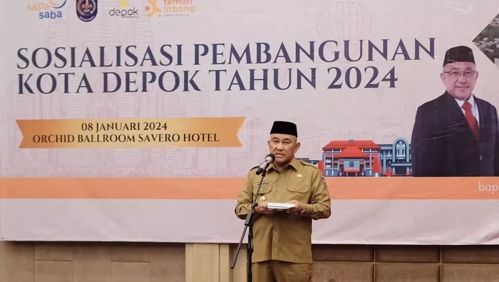Wali Kota (Walkot) Depok, M Idris mengungkapkan rencana pembangunan Kota Depok tahun 2024. Setidaknya ada 12 rencana proyek pembangunan di 2024. (dok Pemkot Depok)