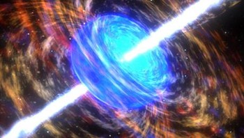 Sinar gamma adalah fenomena paling energetik di galaksi, tercipta dari tabrakan bintang-bintang dan dengan mudah bisa memusnahkan Bumi jika salah satu bintang meledak dalam jarak yang cukup dekat. Yang mengejutkan, pada tahun 2013 para ilmuwan menemukan bukti bahwa Bumi pernah dihantam ledakan sinar gamma pada abad ke-8.Dengan mempelajari cincin pohon cedar Jepang yang berasal dari tahun 775, para ilmuwan menemukan jejak isotop karbon-14, dan sinar gamma adalah salah satu dari sedikit penjelasan tentang bagaimana isotop langka ini bisa ada di sana. (Foto: istimewa)