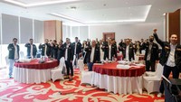 Asosiasi Profesional Jasa Penagihan Indonesia (APJAPI) Masa Bakti 2023-2028 menggelar rapat kerja di Avenzel Hotel and Convention, Kota Bekasi, Jawa Barat, Selasa (9/1/2024).