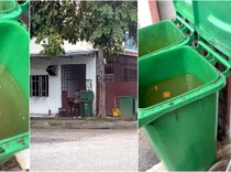 Jorok! Pekerja Kedai Ini Kepergok Cuci piring di Tempat Sampah